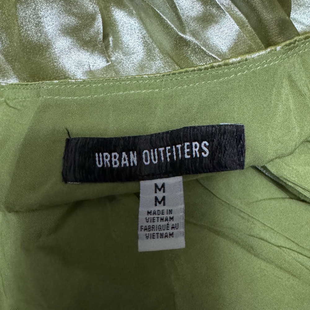 Urban Outfitters Shiny Satin Asymmetrical Mallory Mini Dress - Picture 3 of 5